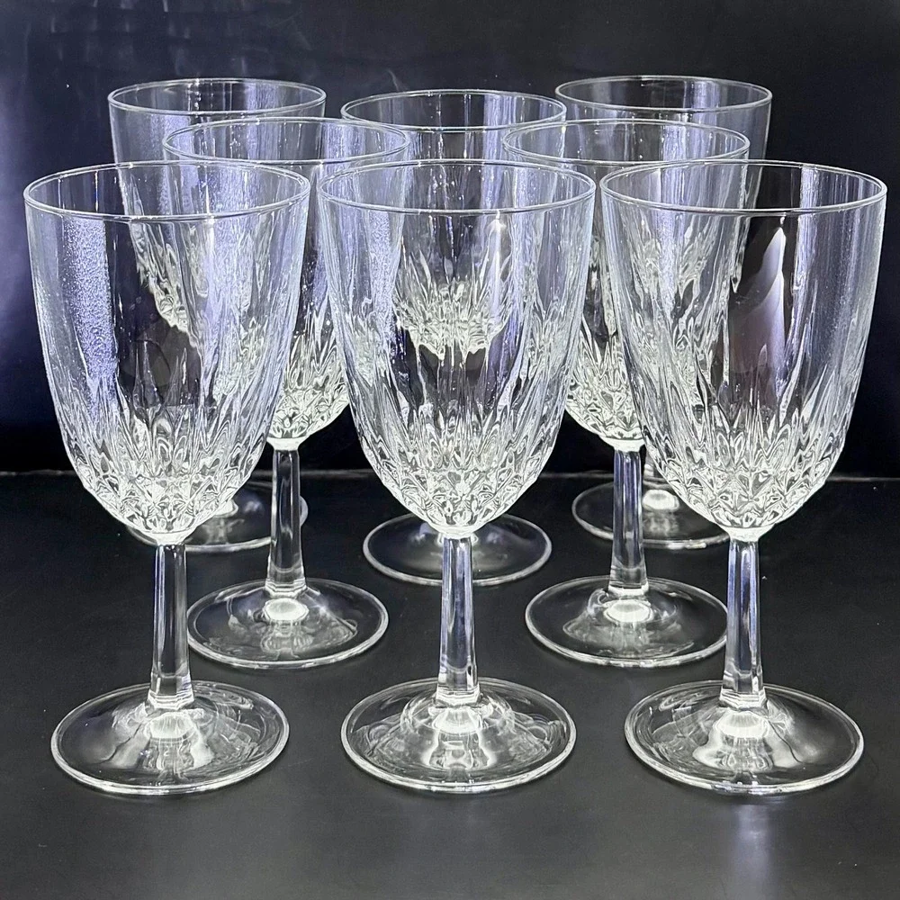 Crystal D'Arques‎ Diamant Water Goblets Set of 8